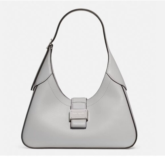 kate spade Handbags - New Kate Spade Nouveau Small Shoulder Bag Smooth Leather Platinum Grey
